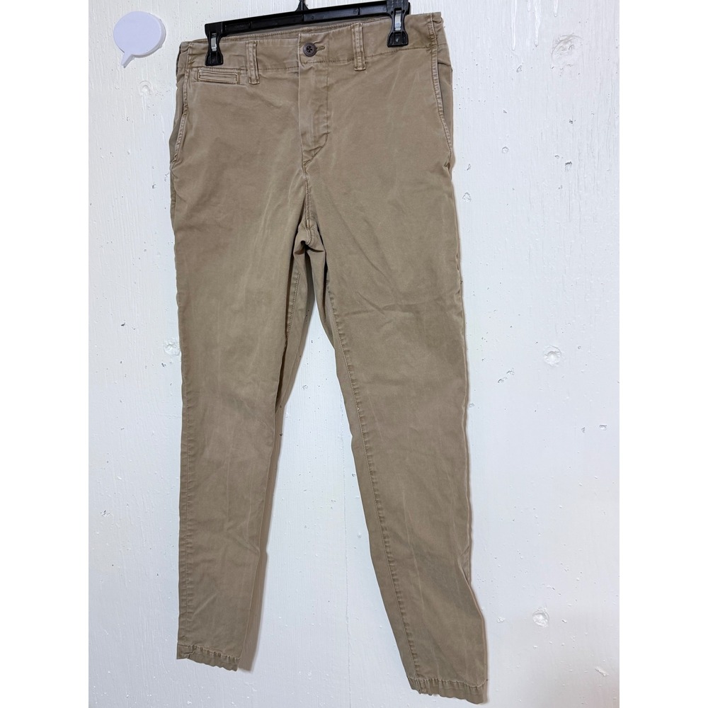 American Eagle Next Level Flex Skinny Chino Pants Khaki Tan 30x32 Mens
